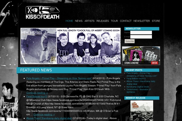 kissofdeathrecords.com site used Kod