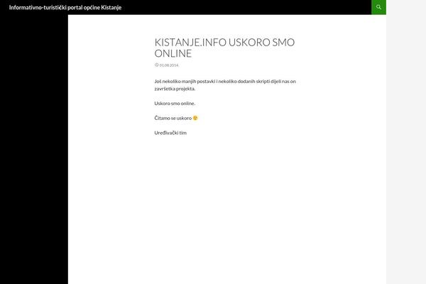 Twenty Fourteen theme site design template sample