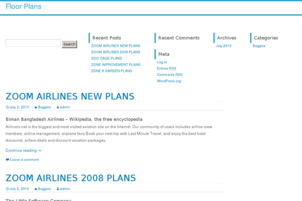 WordPress website example screenshot