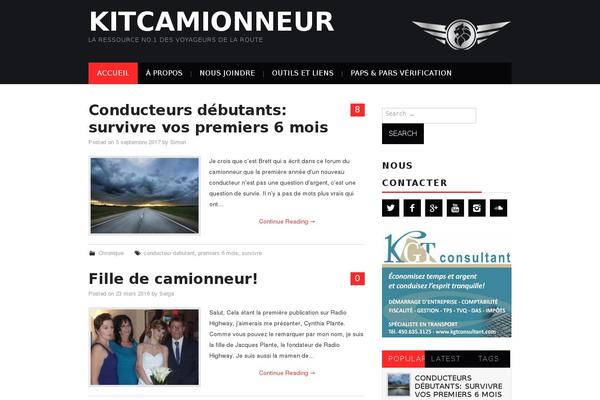 kitcamionneur.com site used Newssetter Child
