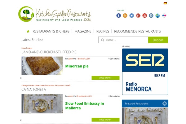 kitchengardenrestaurants.com site used Restaurantesconhuerto