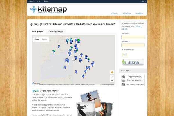 kitemap.it site used Kite