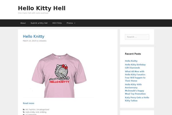 GeneratePress theme site design template sample