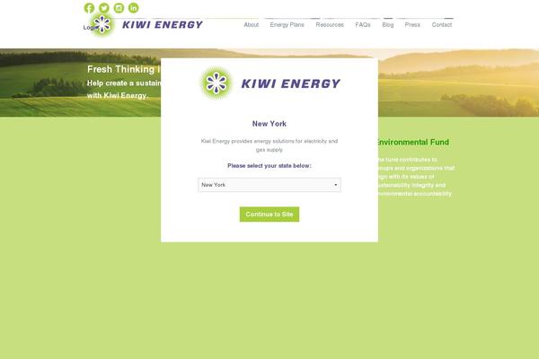 Kiwi theme site design template sample
