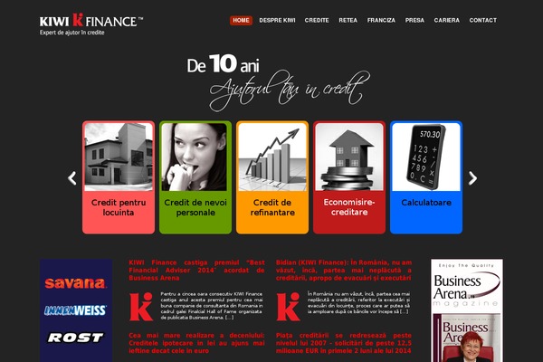 kiwifinance.ro site used Kiwi