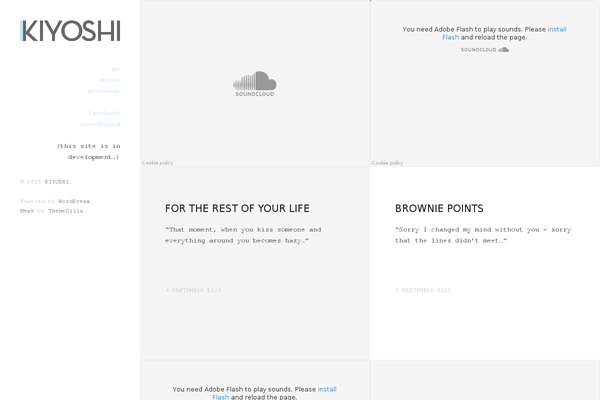 Mesh theme site design template sample