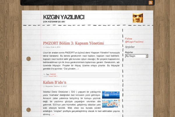 kizginyazilimci.com site used Desk
