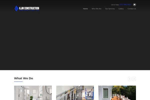 Construction theme site design template sample