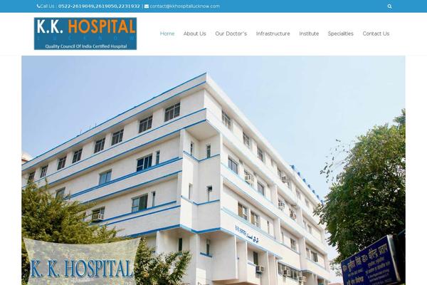 kkhospitallucknow.com site used Eightmedi Lite