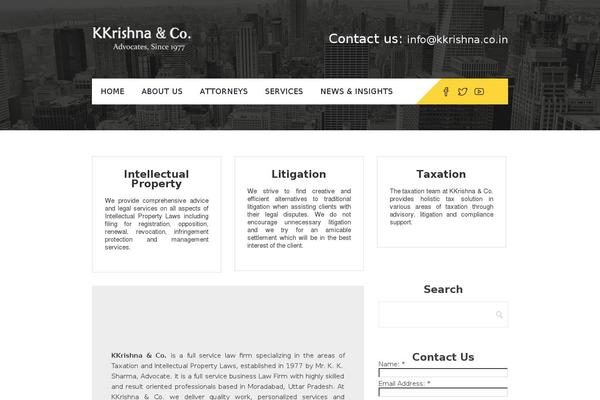 kkrishna.co.in site used Constructzine Lite