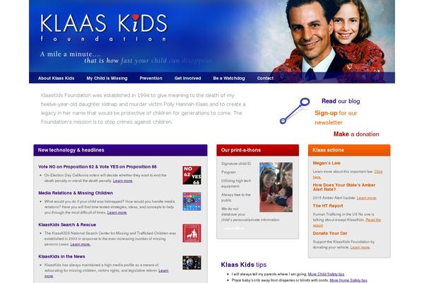 klaaskids.org site used Klaaskids2018