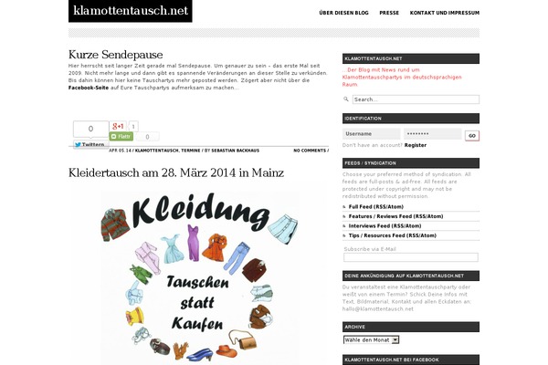 klamottentausch.net site used Modicus Remix