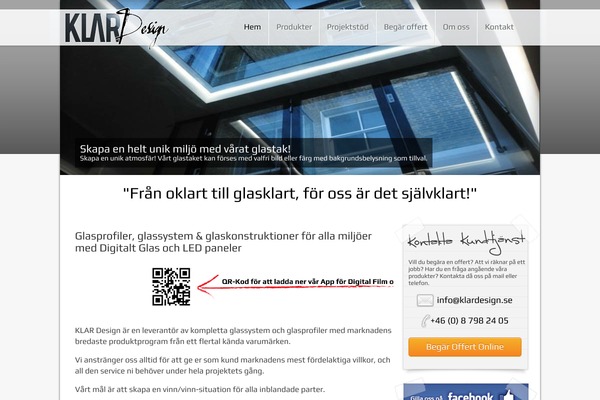 klardesign.se site used Semplicemente