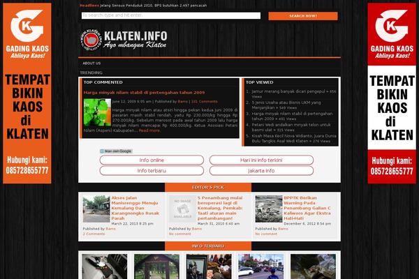 klaten.info site used Klatennewspaper