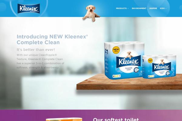 kleenex-cottonelle.com.au site used Kleenex