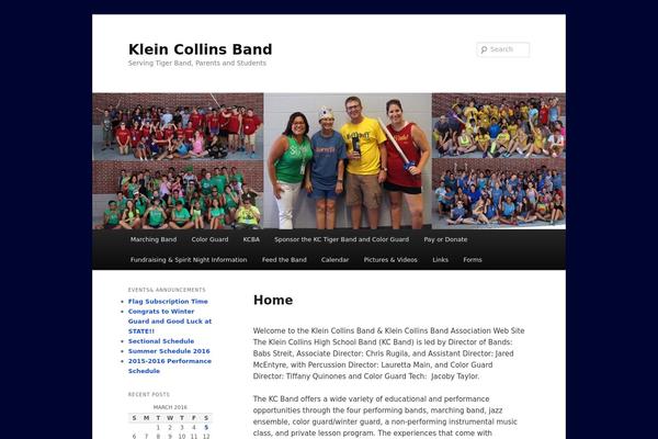 kleincollinsband.org site used Twenty Eleven