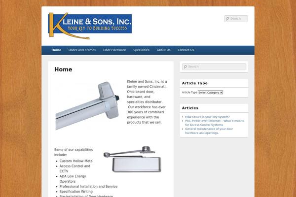 WordPress website example screenshot