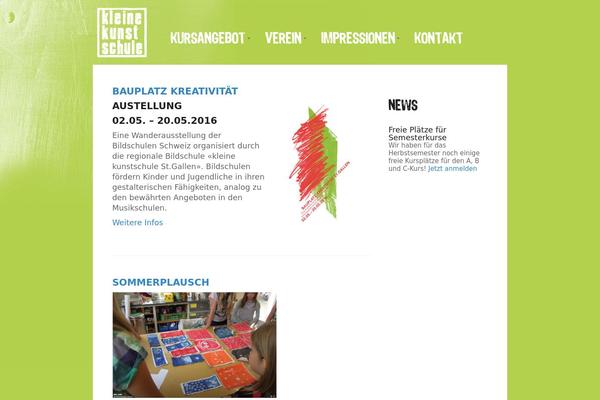 kleinekunstschule.ch site used Clearspace