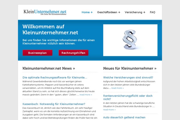 kleinunternehmer.net site used Jarida