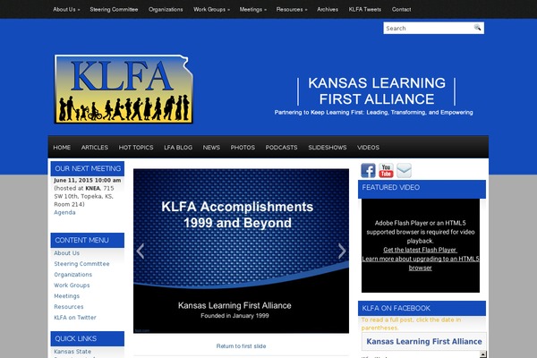 klfa.org site used Bluestyle