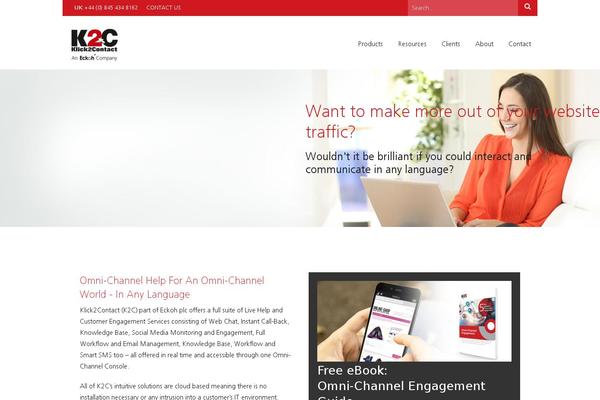 Site using K2c plugin