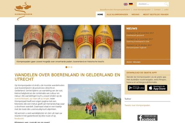 klompenpaden.nl site used Klompenpaden