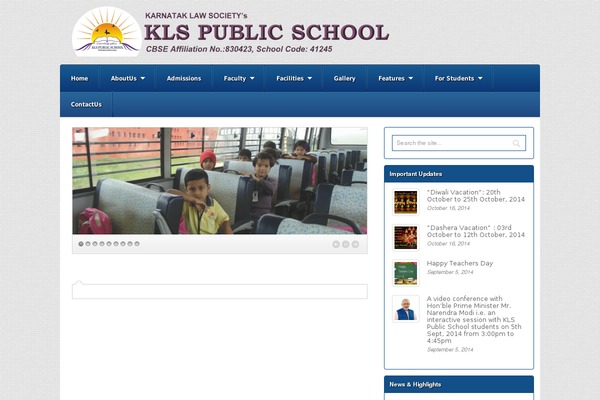 klspublicschool.org site used Kls