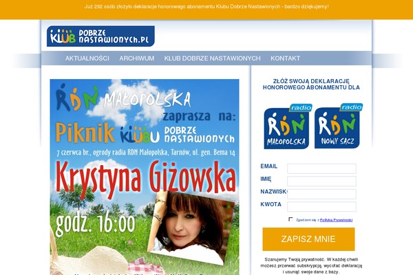 klubdobrzenastawionych.pl site used Klubsluchaczy