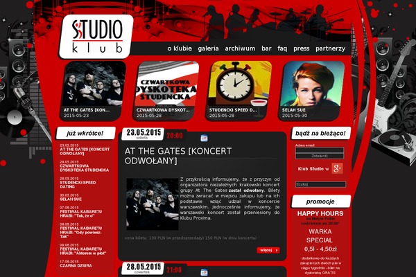 klubstudio.pl site used Dart_theme