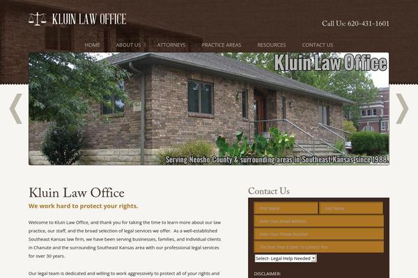 kluinlaw.com site used Kluin