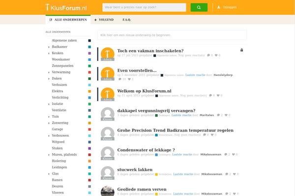 klusforum.nl site used Forumengine