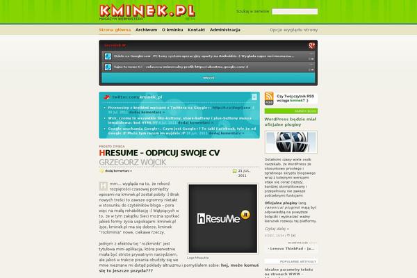 kminek.pl site used Kminek
