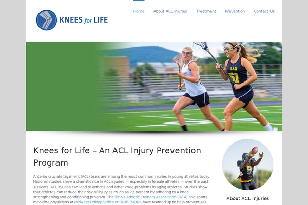 kneesforlife.org site used Avada