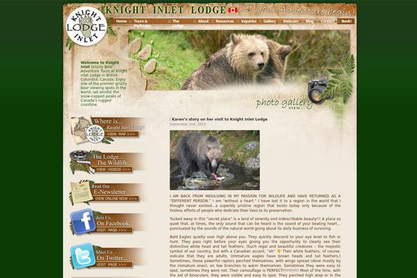 knightinletlodge.com site used Grizzly