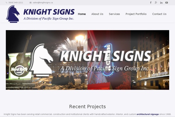 knightsigns.com site used Impreza