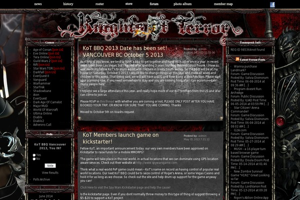 knightsofterror.com site used Kot