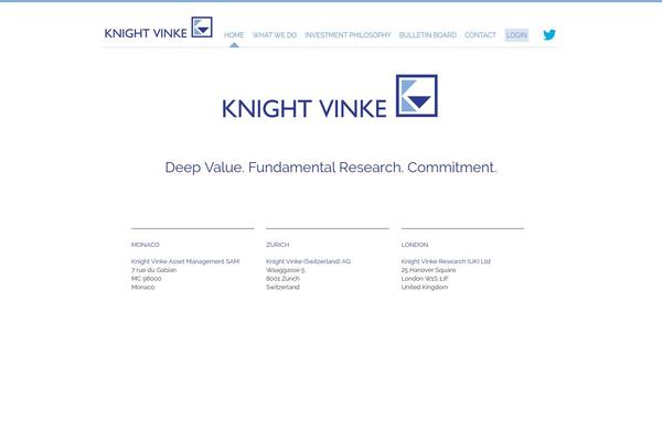 knightvinke.com site used Philosophy