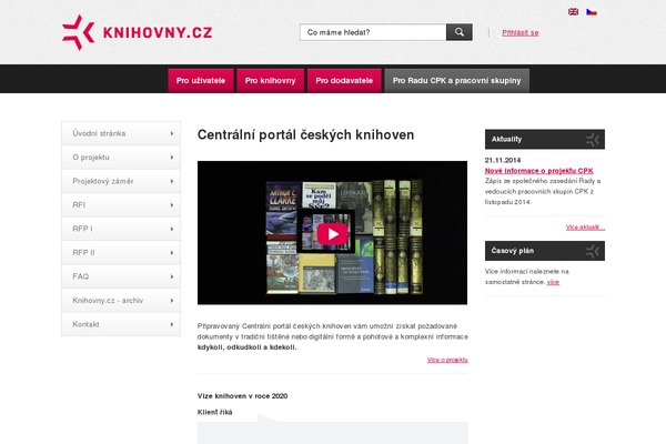 knihovny.cz site used Knihovny
