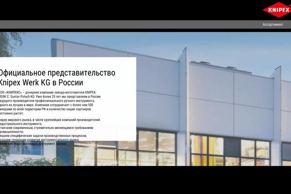 knipex.ru site used Web-dev-pro