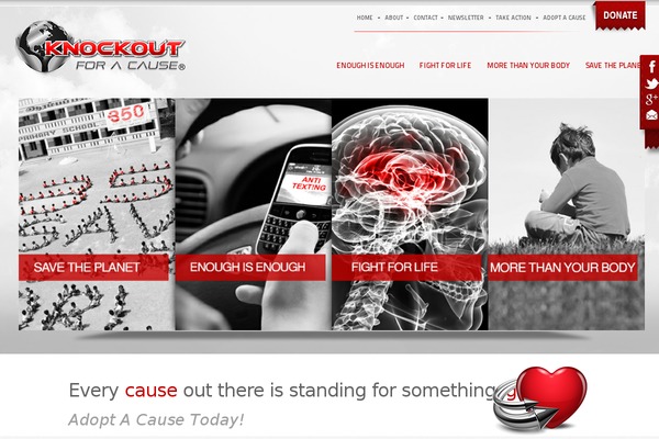 knockoutforacause.org site used Knockoutforacause