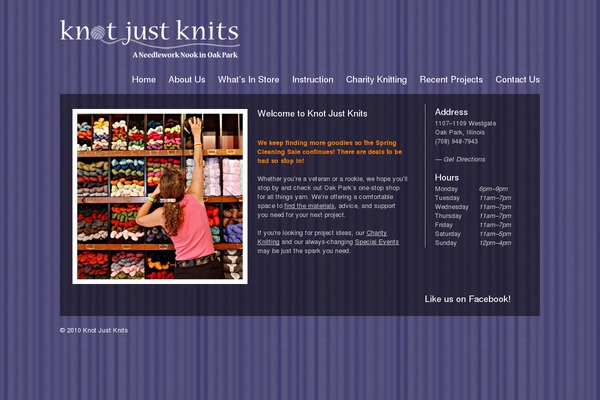 knotjustknits.com site used Cafe-press