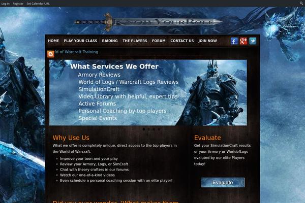 know-your-role.com site used Warcraftwordpress