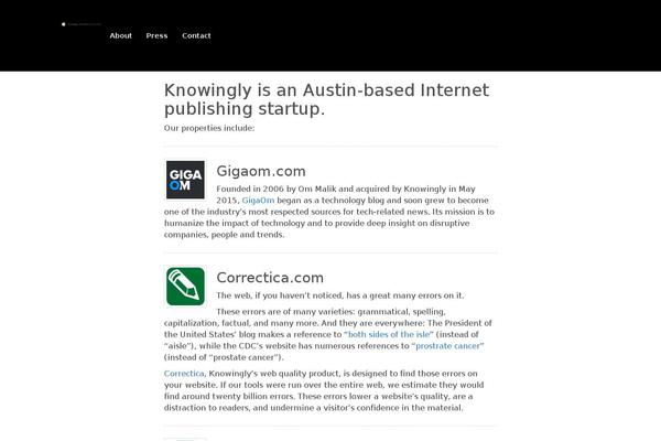 knowingly.com site used Wpbootstrap