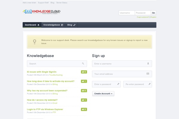 knowledge-cloud.co.uk site used Supportpress