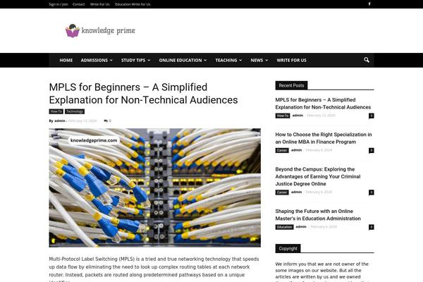 WordPress website example screenshot
