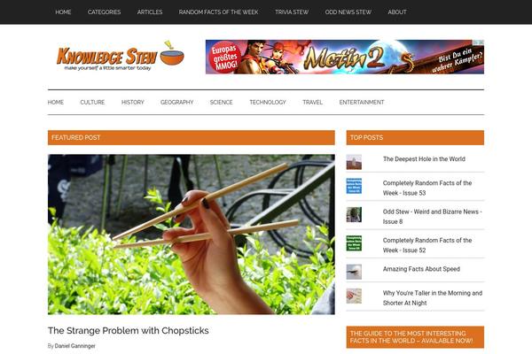 WordPress website example screenshot