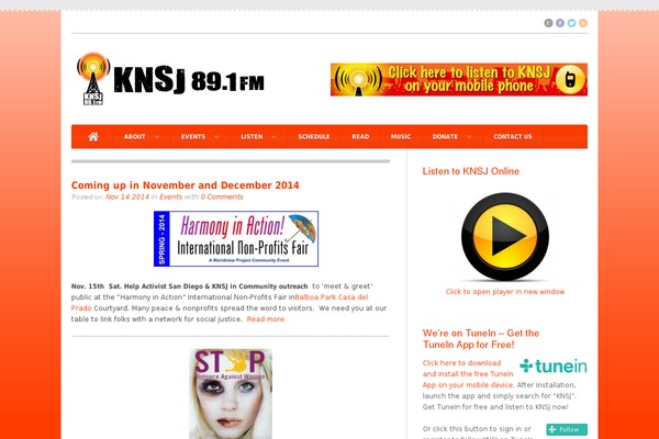 knsj.org site used Radio Station