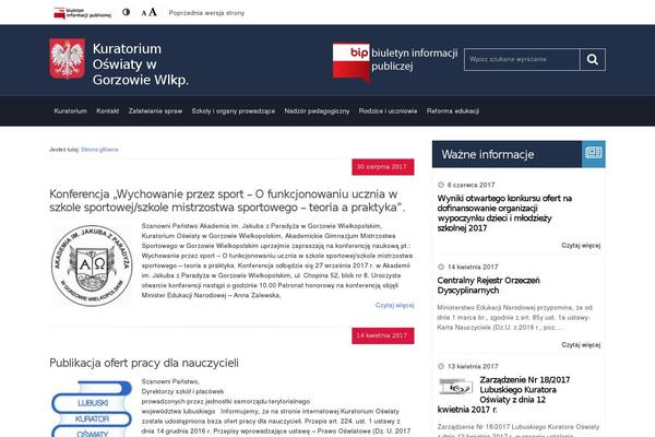 ko-gorzow.edu.pl site used Kuratorium