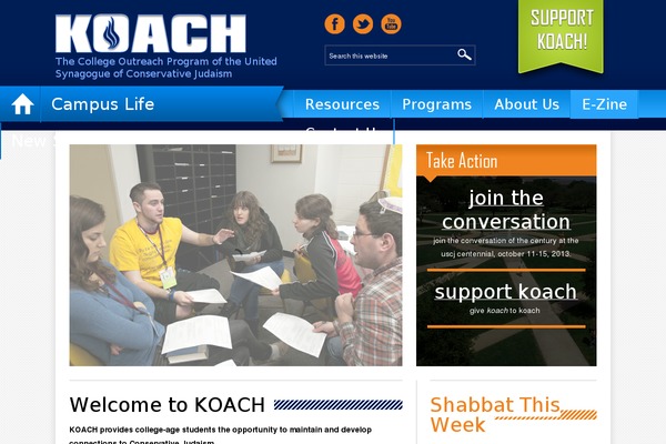 koach.org site used Koach