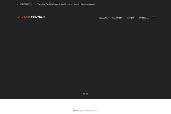 Infinite theme site design template sample